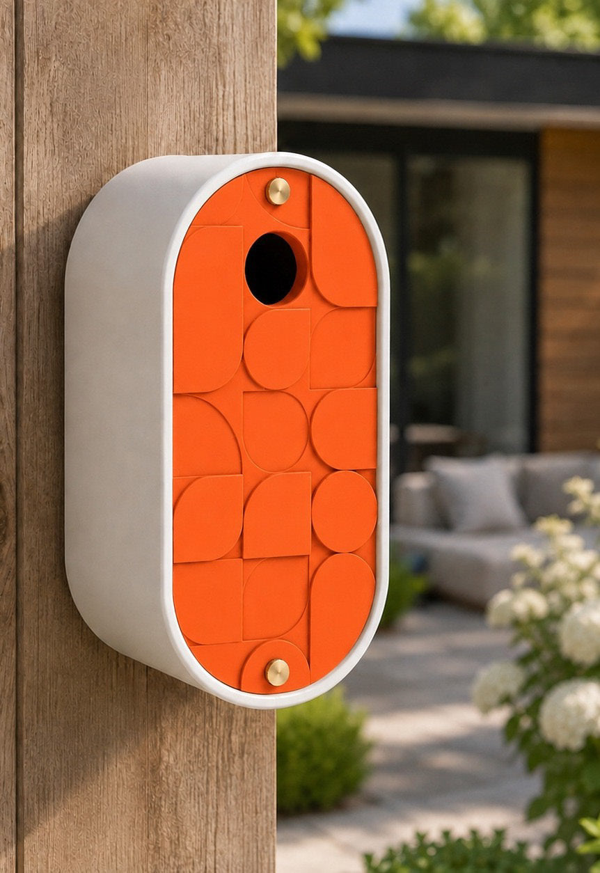 BirdHaus with vivid orange face color